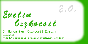 evelin oszkocsil business card